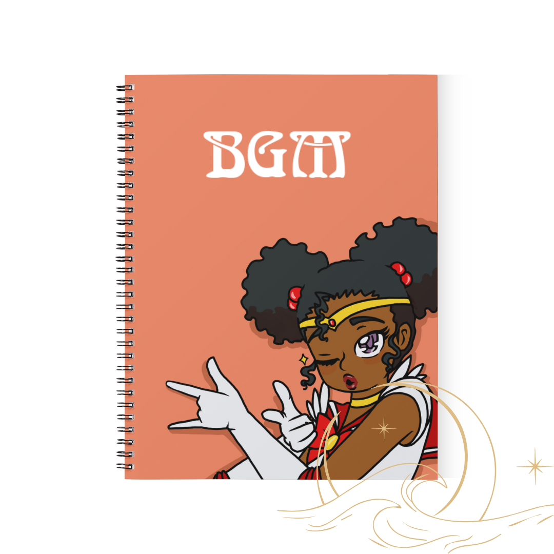 Black Girl Magic Spiral Bound Subject Campus Notebook