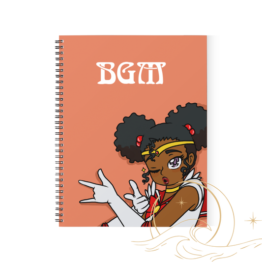 Black Girl Magic Spiral Bound Subject Campus Notebook