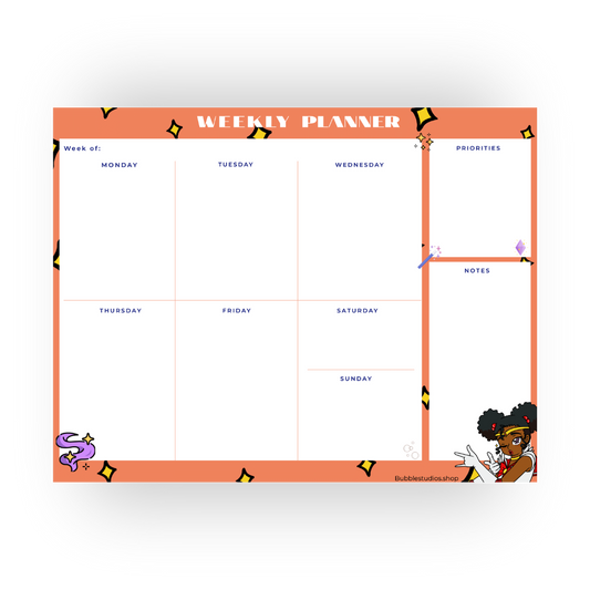 Blackgirl Magic Weekly Planner Pad